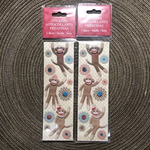 Sock Monkey Stickers